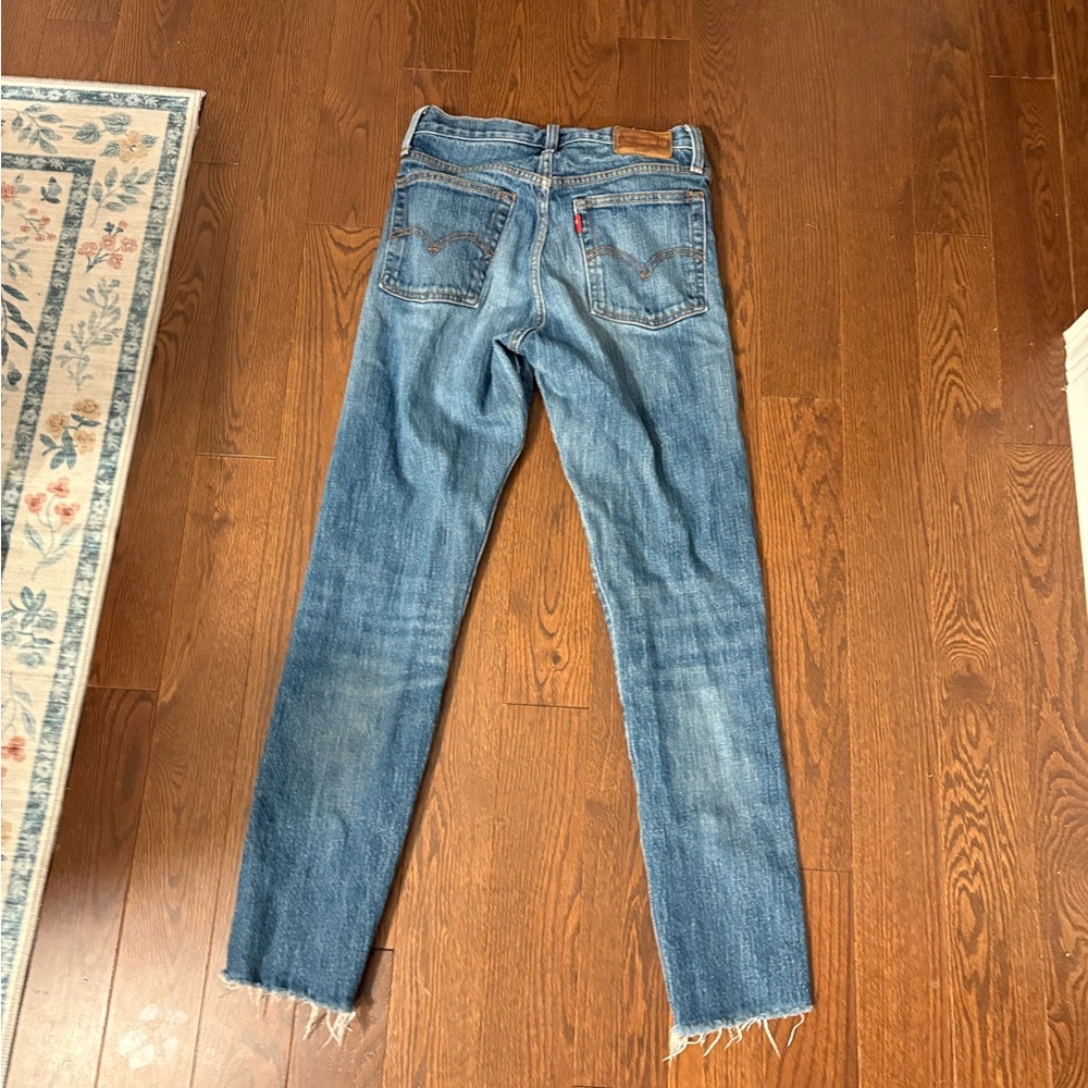 Classic Women's Straight Leg Denim Jeans - Picture 6 of 8